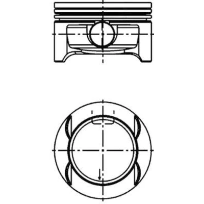 Image de KOLBENSCHMIDT 40386600 Piston 73,4 OPEL: Corsa D 3/5 portes, Tigra Twintop, Meriva A