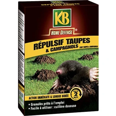 Image de KB HOME DEFENSE Répulsif Granulés Taupes et Campagnols 150 g