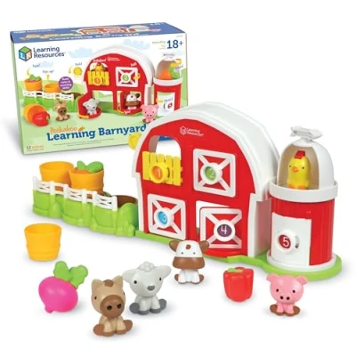 Image de Learning Resources pédagogique Peekaboo, Ferme pour Tout Petit, Jeu l&#039;imagination, Jouet Mixte dès 18 Mois, LER7745, Multi