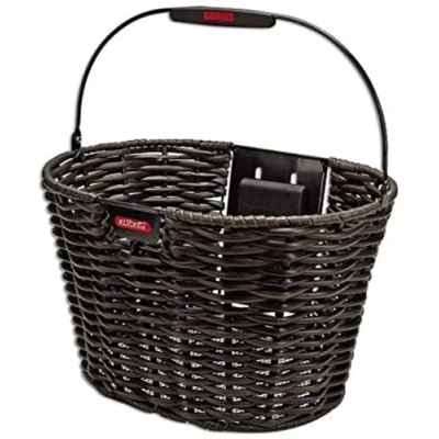 Image de KlickFix Farradtasche Structura Oval Schwarz Bra Klickfish Mixte, Marron Noir/Marron, 24 x 39 28 cm