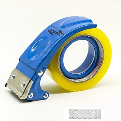 Image de Prosun Pistolet Dévidoir de ruban adhésif 50mm (2 Pouces), Manuel pour d&#039;emballage, TG02, Bleu