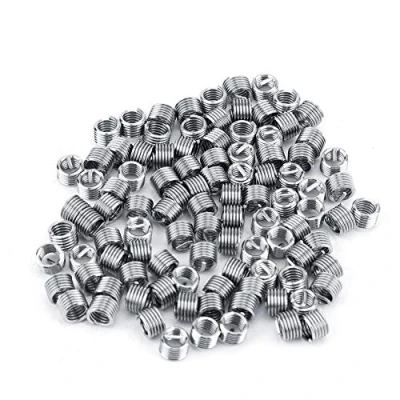 Image de 100Pcs Fil d&#039;Insertion, Réparation de Filetage Helicoil M4 en Acier Inoxydable SS304 Enroulé(M4*0.7 * 1.5D)