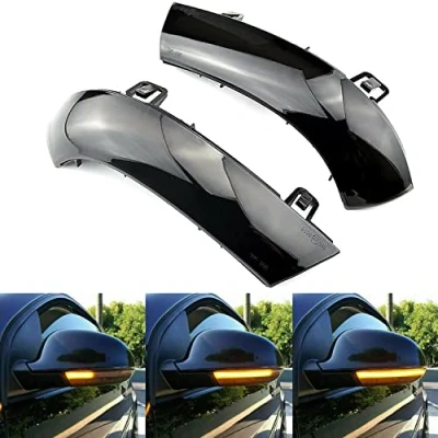 Image de GSRECY Clignotant dynamique à LED pour rétroviseur latéral compatible avec VW Golf 5 GTI V MK5 B6 B5.5 EOS