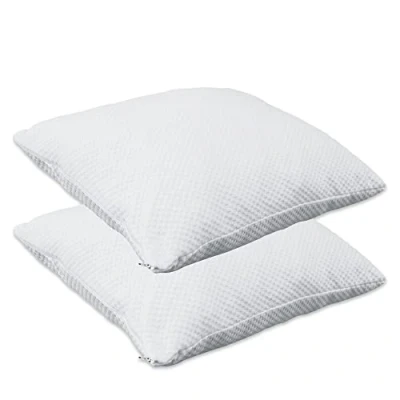 Image de Herzberg Coussin Pack De 2 Oreillers À Mémoire Forme Viscoélastique 60x50cm Hypoallergénique Anti Acariens HG65X2