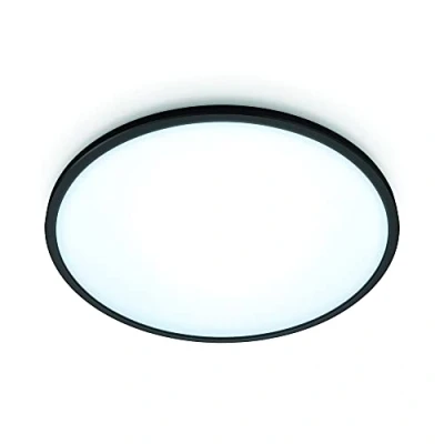 Image de WiZ Plafonnier Connecté Wi Fi SuperSlim noir, 2700 6500K, 14W, Nuances de Blanc, fonctionne avec Alexa, Google Assistant et Apple HomeKit