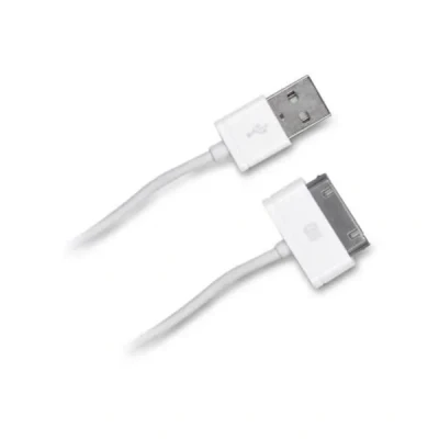 Image de D2 Diffusion D2USBAPP30PIN100B câble de téléphone portable Blanc 1 m USB A Lightning Neuf