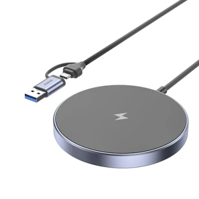 Image de BENFEI Chargeur magnétique sans Fil 15w Compatile avec Charger/iPhone 16/16 Pro/16 Plus/16 Pro Max/iPhone 15 Max Plus/iPhone 14 13 12 Series, Wireless Mag Safe Charging Pad, Charger