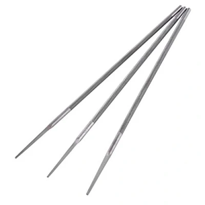 Image de Pack de 3 Limes rondes,Akozon affuteuse chaine tronconneuse,affute tronconneuse(4mm)