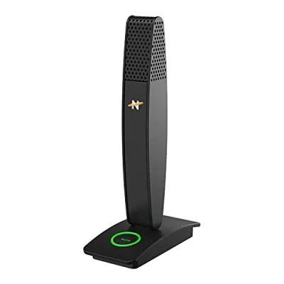 Image de NEAT Skyline Microphone à condensateur cardioïde USB de Bureau orientable pour conférence, Podcast, Streaming Noir
