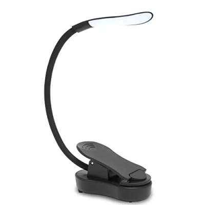 Image de Anmossi Lampe de Lecture,USB Rechargeable LED Liseuse 7 LEDs,3 Modes D’éclairage, Veilleus Chevet tactile avec pince lecture et col flexible 360,Lampe Clip pour Livre,eReaders,Nuit