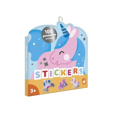 Image de Janod Pack 100 Gommettes Pochette Stickers Autocollants Format 5x5cm Thème Licornes Dès 3 Ans et + Loisir Créatif Enfant Apprentissage Motricité Fine Concentration J09190