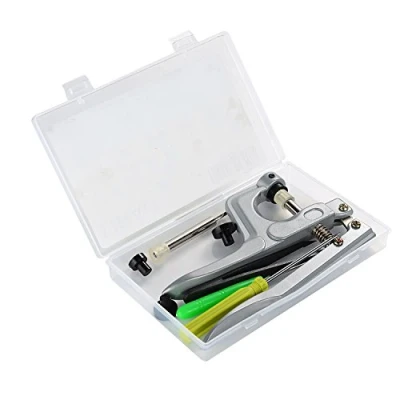 Image de LIHAO Kit de Pince en Métal pour Boutons Pression T3 T5 T8 Emballé dans Une Boîte Rangement Plastique