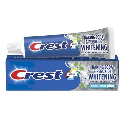 Image de &quot; Crest Dentifrice à la menthe fraîche (bicarbonate de soude et blanchiment au peroxyde avec protection tartare) 232G (8.2 Oz)
