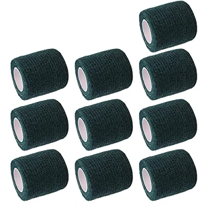 Image de Mintice 5 X Adhésifs Autoadhésif Bandage Cohésifs Band Solide élastique Ruban à Premiers Soins Poignet Ankle Sport 4.5mx5cm Vert Foncé