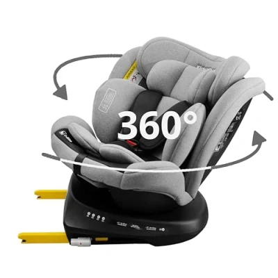 Image de Siège Auto Bébé 0 à 36kg Isofix Siege pivotant 360 40 150cm i Size 9 Positions d&#039;Appui tête, 5 d&#039;Inclinaison, Harnais points
