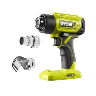 Image de RYOBI Décapeur Pistolet Thermique 18V ONE+ 470C, 170 L/min LED, Poignée GripZone, Interrupteur Sécurité Livré avec 2 Buses (1 Réduction et 1 Réflecteur) sans Batterie ni Chargeur R18HG 0
