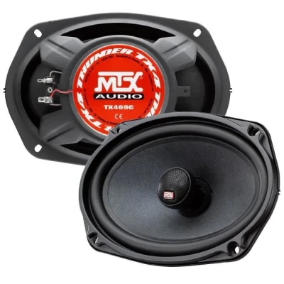Image de Coaxiaux 2 voies MTX AUDIO 16x23cm (6x9&quot;) 4Ω 100Wrms Bobine Ø30mm en TIL Tweeter néodyme Ø25mm dôme soie