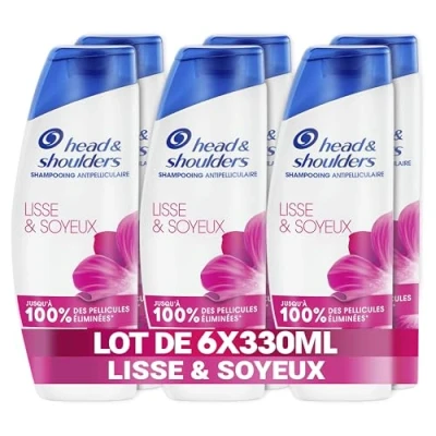 Image de 6 Shampoings Lisse &amp; Soyeux 330ml Head Shoulders