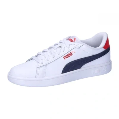 Image de Puma Unisex Youth Smash 3.0 L Jr Sneakers, White Navy For All Time Red, 38 EU