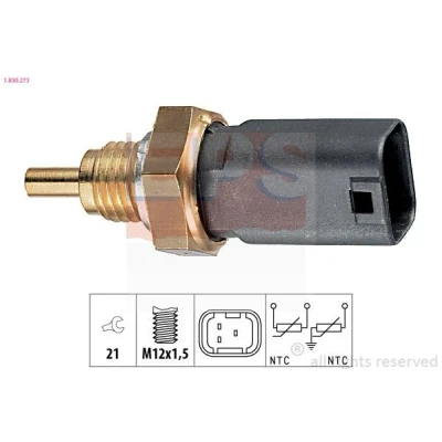 Image de EPS 1.830.273 Sonde De Température Liquide Refroidissement Made in Italy OE Equivalent FIAT: Strada Pick up, Palio I Weekend