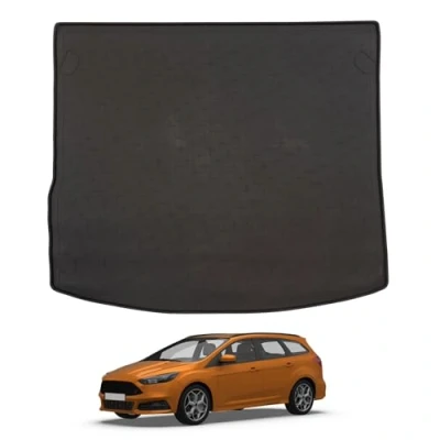 Image de Travall Liner Tapis en Caoutchouc Compatible avec Ford Focus SW Break (2010 2018) St (2012 TBM1018 de Coffre sur Measure