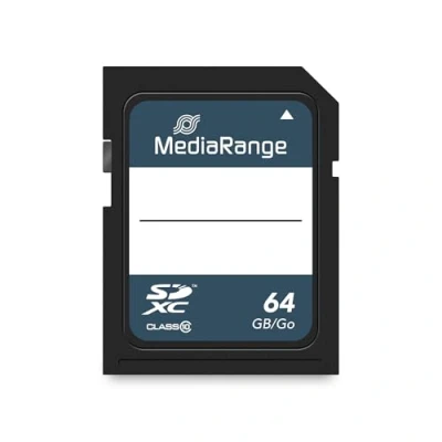 Image de Carte SDXC MEDIARANGE MR965 64 Go Couleur Bleu Format