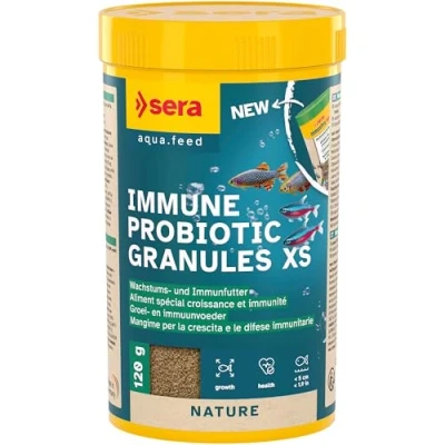 Image de Sera immu Actionpro Mini la Nourriture pour Poissons à Descente Lente avec Probiotiques une Croissance Rapide, un Développement Vigoureux et Couleur Brillante