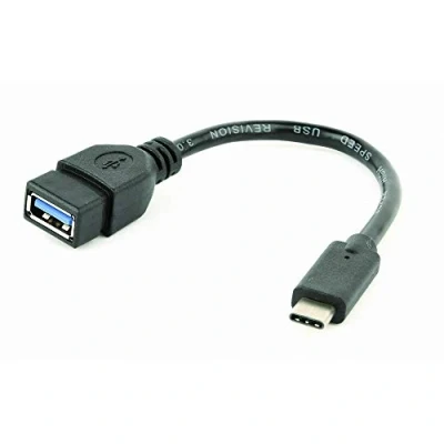 Image de Câble USB Gembird A OTG CMAF3 01 0,2 m Type C Noir
