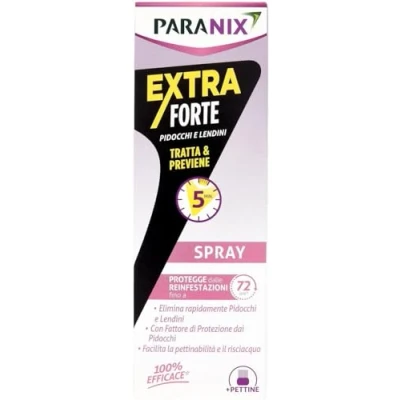 Image de Paranix Spray Extra Forte Traite &amp; Prévient Pidouches et lacets en 5 minutes, 100 millilitres