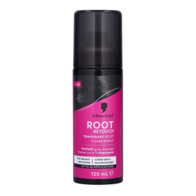 Image de Schwarzkopf Root Retouch Teinture temporaire pour cheveux Noir 120 ml