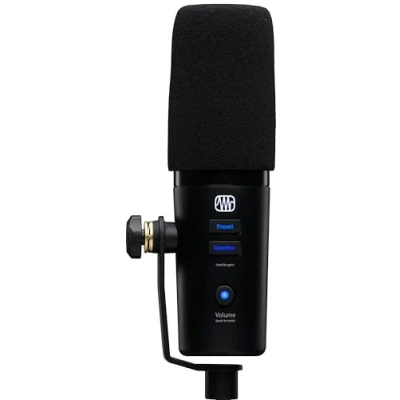 Image de PreSonus Revelator Dynamic, microphone USB pour enregistrement, podcasts et streaming, avec des effets intégrés, presets simples d’emploi, mélangeur interne le logiciel DAW Studio One