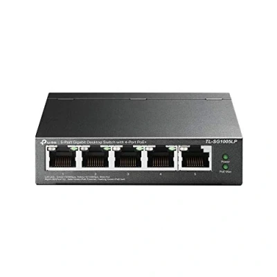 Image de TP Link TL SG1005LP commutateur réseau Non géré Gigabit Ethernet (10/100/1000) Connexion Ethernet, supportant l&#039;alimentation via ce port (PoE) Noir Neuf