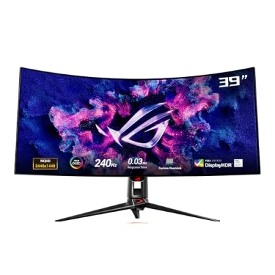 Image de ASUS ROG Swift OLED PG39WCDM écran plat de PC 99,1 cm (39 ) 3440 x 1440 pixels UltraWide Quad HD LCD Noir Neuf