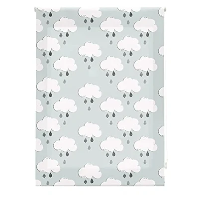 Image de Blindecor Clouds Store Enrouleur translucide pour Enfant, 130 x 180 cm (Largeur Hauteur)