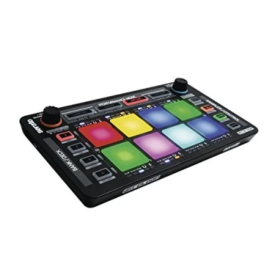 Image de Reloop Neon Contrôleur DJ USB supplémentaire avec pads de batterie performance RVB sensibles à la vitesse, plug and play Serato DJ, (noir)