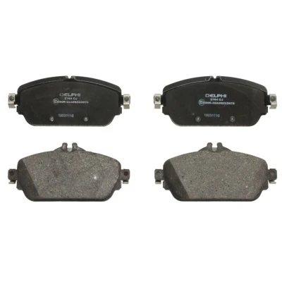 Image de DELPHI LP2764 Jeu de plaquettes frein préparé pour indicateur d&#039;usure avec tôle anti bruit sans accessoires MERCEDES BENZ: Classe C Break
