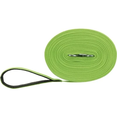 Image de Trixie Laisse à Pister Sangle Plate 15 m / 20 mm Vert