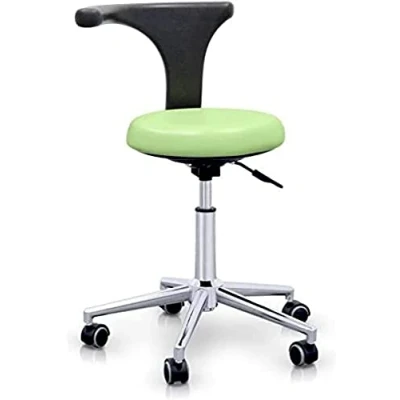 Image de QUIRUMED Tabouret avec Dossier Ergonomique Professionnel Vert Pastel