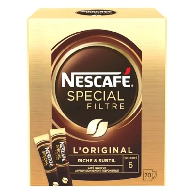 Image de Nescafé Spécial Filtre Café Soluble Boîte de 70 Sticks