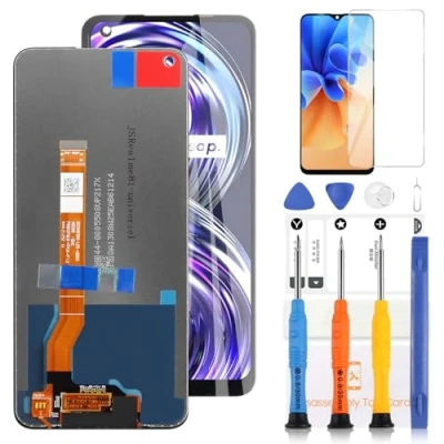 Image de Écran LCD pour Oppo Realme 8i RMX3151 / 9i Narzo 50 A96 4G Display Touch Screen Digitizer Assembly 6,6&quot; avec outils (Noir)