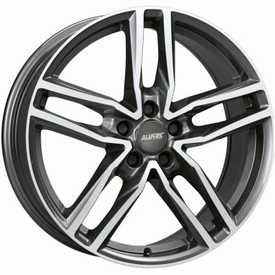 Image de ALUTEC 5Trou 16Pouce 112mm Jante alu Ikenu hyper silber schwarz Horn poliert IKE65641V22 6