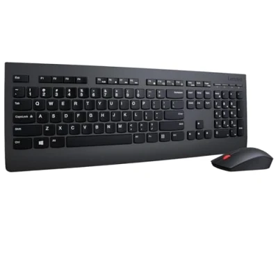 Image de Lenovo 4X30H56796 clavier Souris incluse Universel RF sans fil QWERTY Anglais américain Noir Neuf