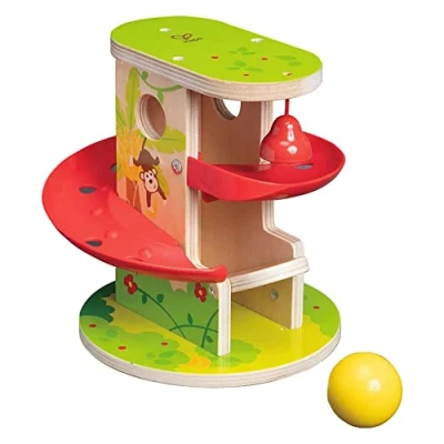 Image de Hape E0508 Jungle Press and Slide Wooden Toy for Toddlers