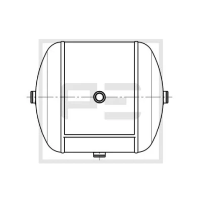 Image de PETERS ENNEPETAL 106.511 80A Réservoir d&#039;air, système d&#039;air comprimé 20I DAF: XF 105, CF 85