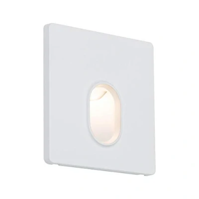 Image de Paulmann 92922 spots encastrés LED encastré mural carré incl. 1x1,7 watts projecteurs Blanc dépoli spot plastique lampe encastrée 2700 K