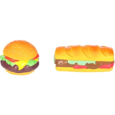 Image de Flamingo Jouet pour Chien Brefa Hamburger &amp; Sandwich avec couinement Pas de Choix Possible