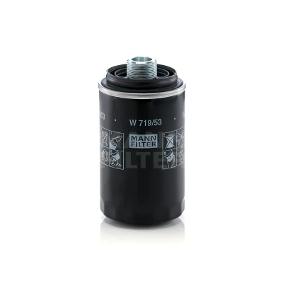 Image de MANN FILTER W 719/53 Filtre à huile M 27 X 1.5 avec deux clapets de non retour vissé VOLKSWAGEN: Transporter 6 Bus, 5