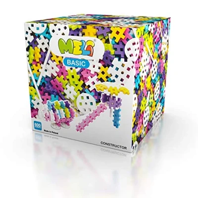 Image de Meli Basic Constructor Pink Lot de 600 Jouets créatifs colorés