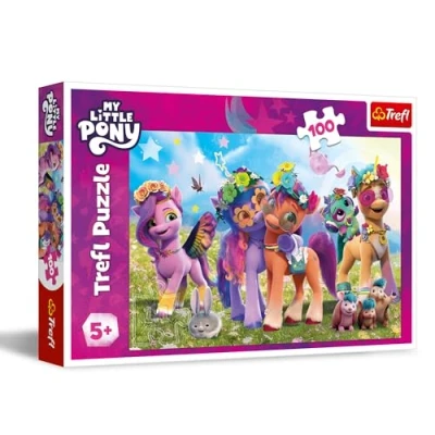 Image de Trefl My Little Pony, Drôles de Poneys 100 Pièces Puzzle Coloré avec des Personnages Bande Dessinée, Divertissement Créatif, Loisir pour Les Enfants à partir 5 Ans, 16463, Multicoloured