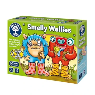 Image de Orchard Toys Smelly Wellies Game, Educational Game For Children Aged 2 6, First Matching Develops &amp; Memory Skills, Two Ways To Play